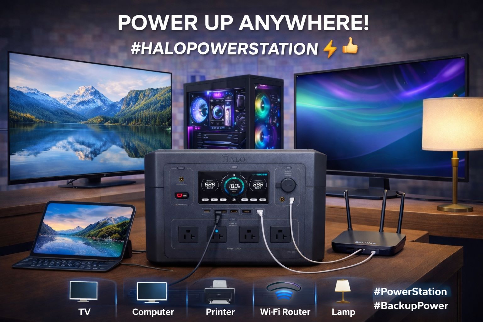 Halo PS - 1200 Portable Power Station